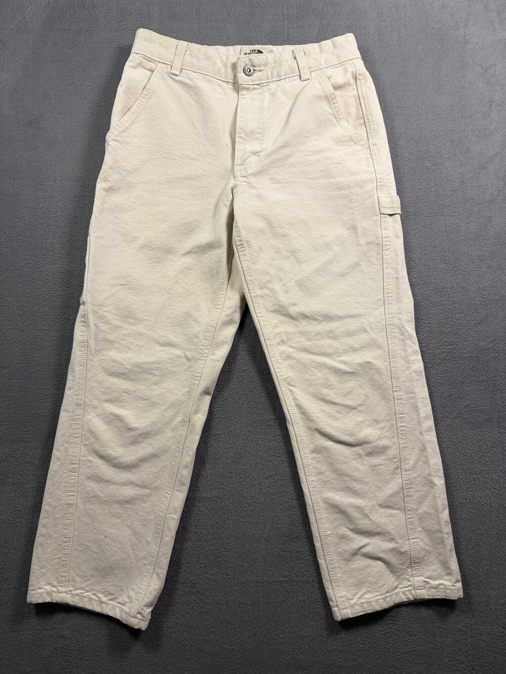 The North Face Berkeley Canvas Carpenter Utility Pants Off White Cream Womens 2